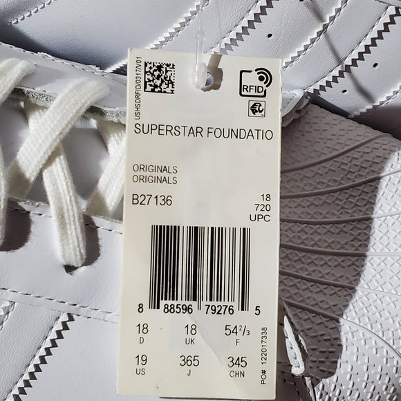 ADIDAS Men's White Superstar Legacy Sneaker, Size 19 - Picture 3 of 14